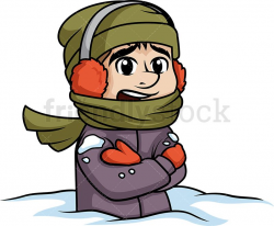 Bundled Up Man Stuck In Snow in 2019 | Cartoon, Clip art, Art