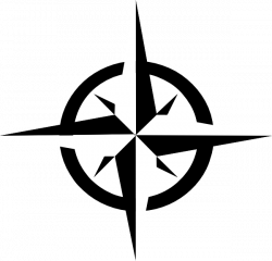 White Compass Rose clip art - vector clip art online ...