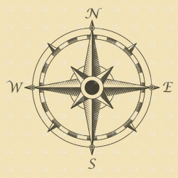 Compass rose Stock Vector Image | Traditional compass tattoo ...