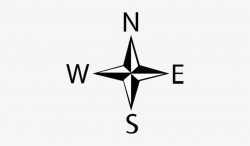 Compass Clipart North Arrow - North South East West Arrow ...