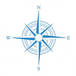 Vector blue compass icon. Clipart Image | +1,566,198 clip arts
