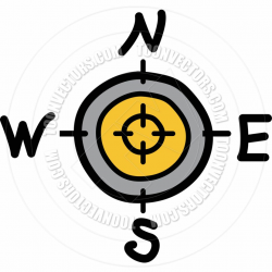 Compass Clip Art Cartoon | Cartoon Compass Vector ...