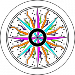 Colorful Compass Rose Clip Art at Clker.com - vector clip ...