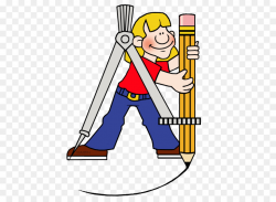 Science Cartoon clipart - Compass, Geometry, Triangle ...