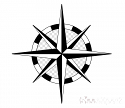 Compass Nautical Star Clipart Rose Transparent Png - AZPng