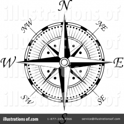 Compass Clipart #1065179 - Illustration by Vector Tradition SM