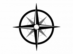 Simple Compass Icon - Simple Clipart Compass Rose Free PNG ...