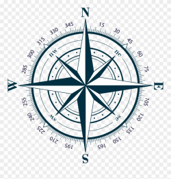 Compass Clipart Transparent Background - Compass Rose For A ...