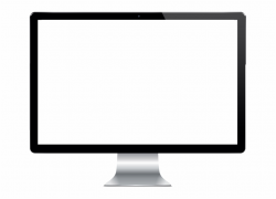 Show Clipart Apple Computer - Blank Computer Screen Png Free PNG ...