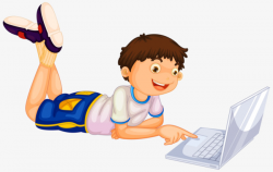 Computer Boy, Computer Clipart, Boy Clipart, Boy PNG Image and ...
