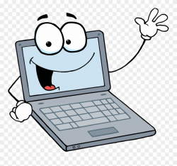 Laptop Animation Cartoon Clip Art Cartoon Computer - Computer ...