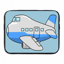 Amazon.com: Business Briefcase Sleeve Cute Airplane Clipart Laptop ...