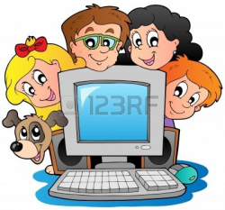 Kid On Computer Clipart | Free download best Kid On Computer Clipart ...