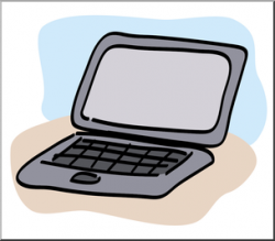 Clip Art: Laptop Computer Color I abcteach.com | abcteach
