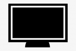 Monitor Clipart Silhouette Computer - Black Computer Screen Png ...