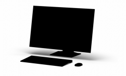 Computer Silhouette - Led-backlit Lcd Display Free PNG Images ...