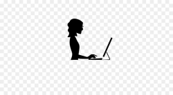 Computer, Silhouette, Laptop, transparent png image & clipart free ...