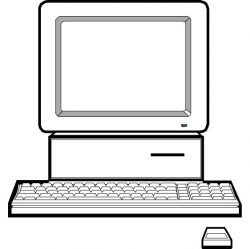 Computer black and white computer clipart black and white free ...
