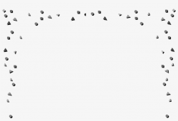 Black Glitter Clipart Border - Black And White Confetti ...