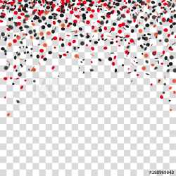 Red Black Confetti Transparent Background - Buy this stock ...