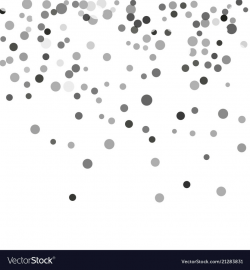Silver confetti on a white background