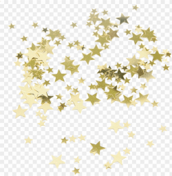 gold star confetti PNG image with transparent background ...