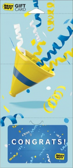 Best Buy GC - $500 Congratulations Confetti Gift Card
