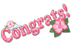 Glitter Words | Glitter Text » Congratulations » Pink Hibiscus ...