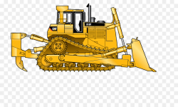 Bulldozer, Construction, Yellow, transparent png image & clipart ...