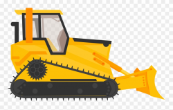 Bulldozer Excavator Heavy Machinery Construction - Cartoon Bulldozer ...