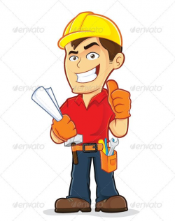 Construction Worker by sundatoon Clipart picture of a construction ...