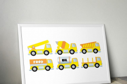 Construction clipart, construction truck, dump truck clip art, truck  clipart, cars clipart, printable, construction digital