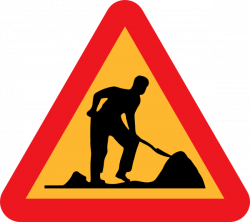 Road Work Under Construction Clip Art at Clker.com - vector clip art ...