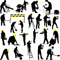 Construction Worker Silhouette | Free download best Construction ...