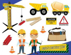 Under Construction Clip Art Set | My Illustrations / Clip Art Work ...