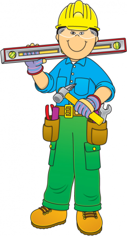 Community helpers clipart construction worker clipart - ClipartAndScrap