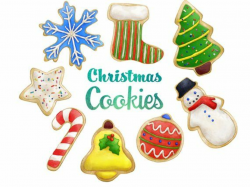 Christmas Cookies Clipart. Instant Digital Download. Sugar ...