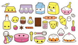 Kawaii baking clipart, kawaii cooking clipart, kawaii ...
