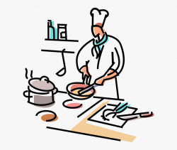 Chief Clipart Line Cook - Chef In Kitchen Clipart #242968 ...