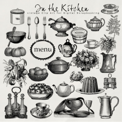Retro kitchen clipart clipart images gallery for free ...