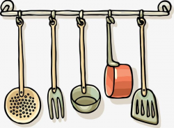 Black Line Kitchen Utensils PNG, Clipart, Black, Black ...