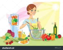 Woman cooking clipart 8 » Clipart Station
