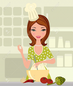 Girl cooking clipart - Clip Art Library