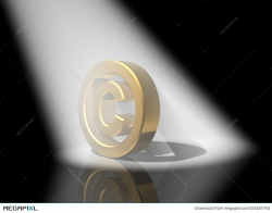 Gold Copyright Symbol Illustration 33425764 - Megapixl