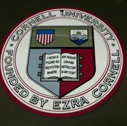 Details about Cornell University logo sign .. crest insignia