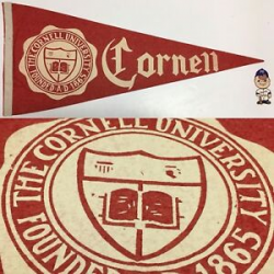 Details about 1950s Cornell University Big Red Bears Ithaca NY Ivy League  Pennant 11.5x27