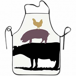 Amazon.com: Sandayun88x Apron Chicken Pig Cow Clipart Aprons Bib ...