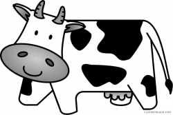 Cute Cow Clipart - Cute Cow Clipart Black And White ...