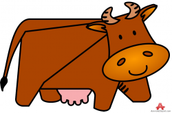 Brown cow clipart free design download – Gclipart.com