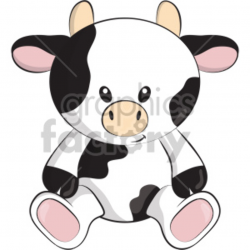 Teddy cow clipart . Royalty-free clipart # 407051